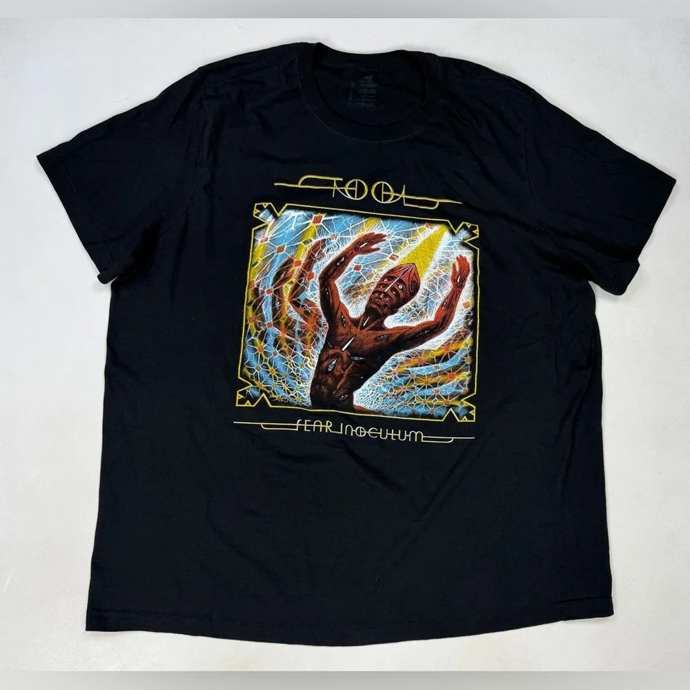 Tool Fear Inoculum Tour Graphic T-shirt Men XL Black Music Merch